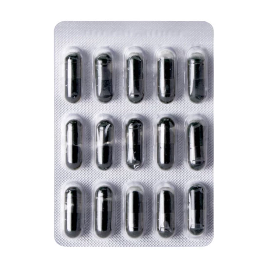 Spirulina-modrozelena-alga Modrozelena alga v kapsulah