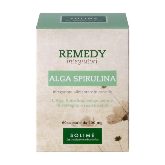 Spirulina-modrozelena-alga Modrozelena alga v kapsulah