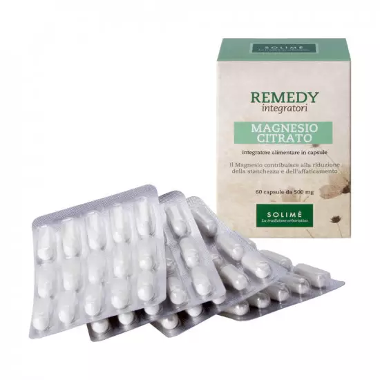 Magnezij - magnezijev citrat - Remedy Solime magnezij prehransko dopolnilo